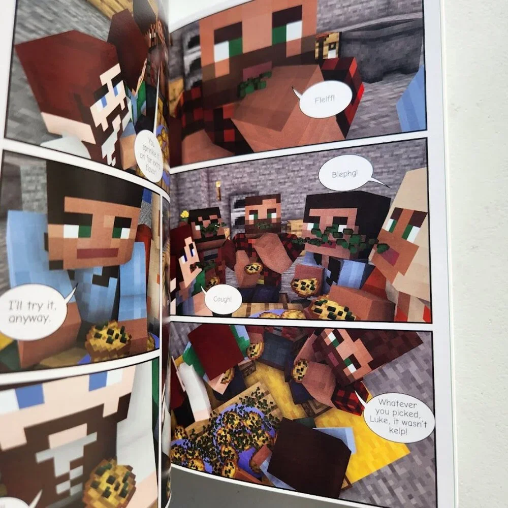 Zombies vs. Turtles Graphic Novel Minecraft Book Comicbook S.Q.U.I.D. Squad Comi